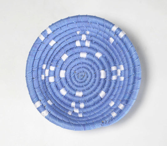 Handwoven Periwinkle Wall Plate