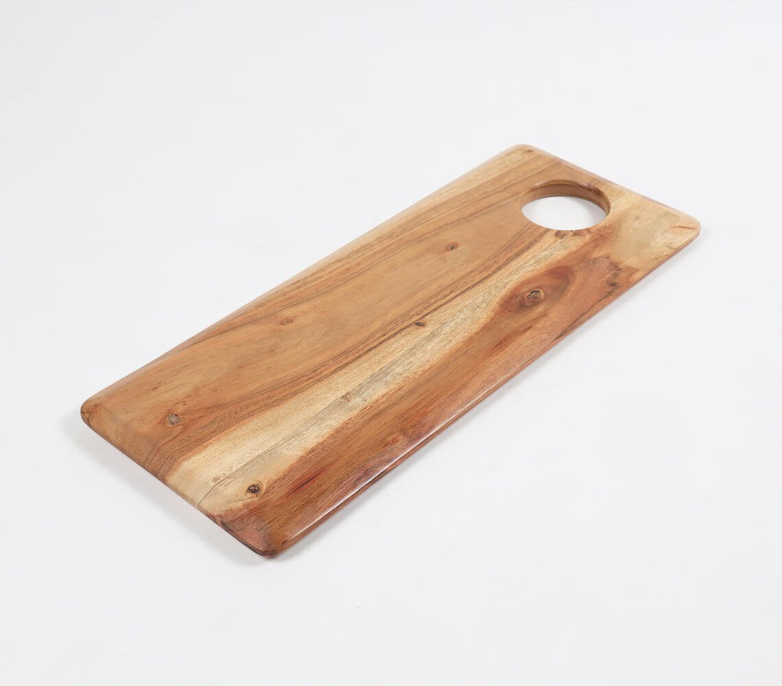 Classic Rectangular Raw Wood Cutting Board