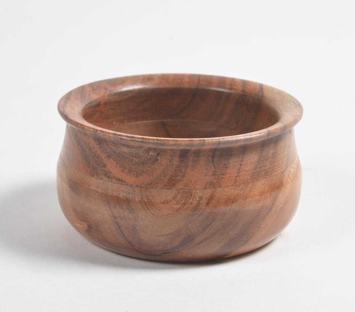 Acacia Wood Turned Bowl