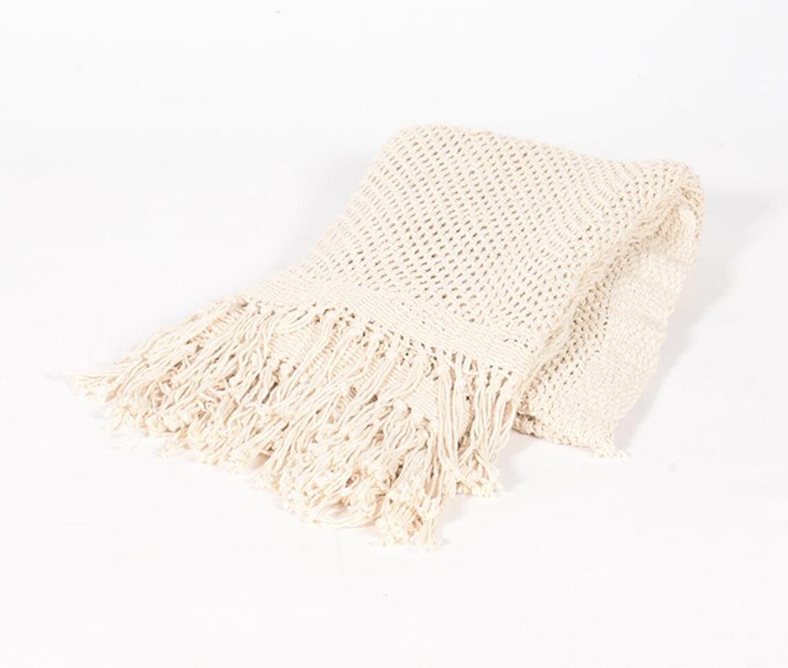 Handwoven Textured Throw