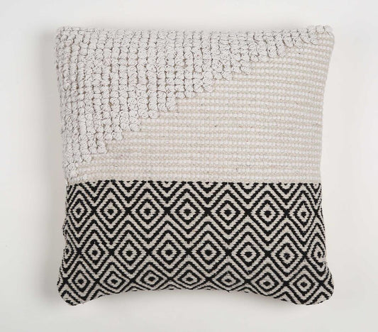 Woven & Tufted Monochrome Cushion Cover