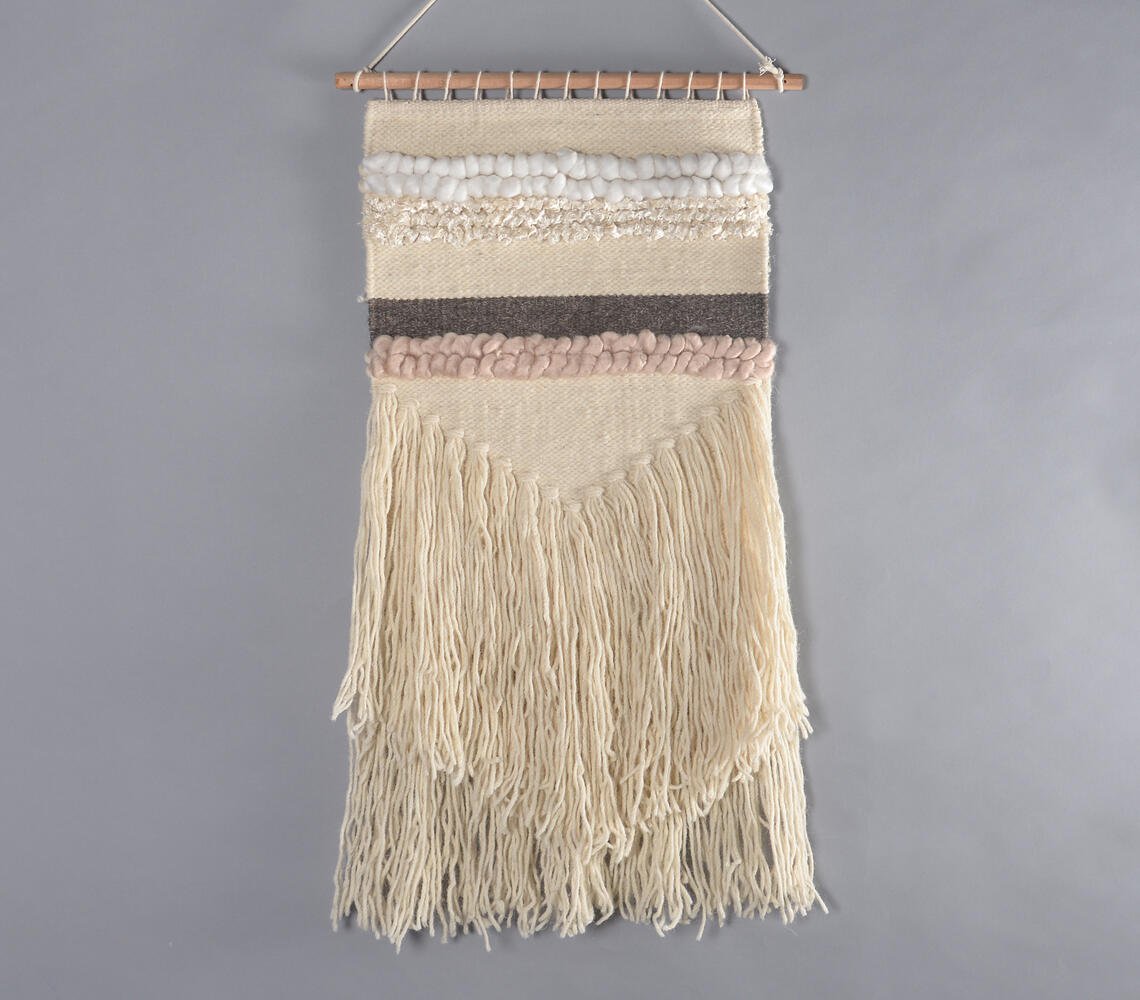 Tufted & Tasseled Bohemian Wall hanging