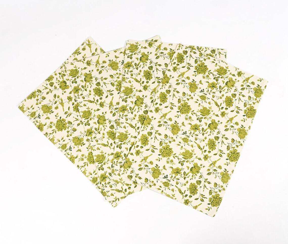 Floral Printed Placemats (Set of 4)