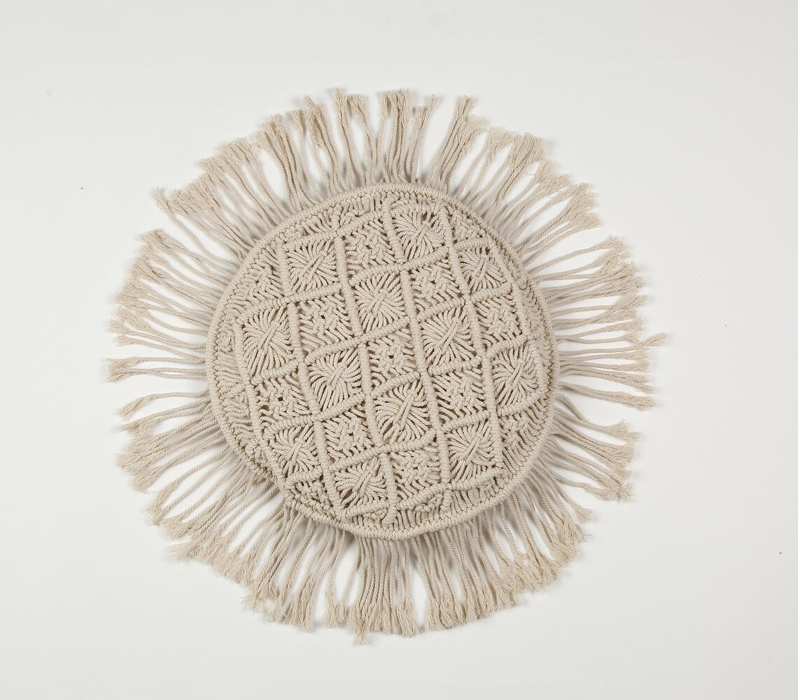 Macrame Round Cushion cover