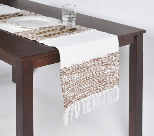 Striped Handwoven Cotton Table Runner