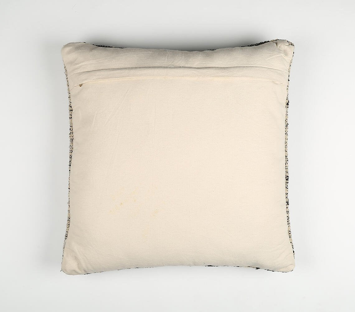 Diamond Patterned Woolen Cushion Cover