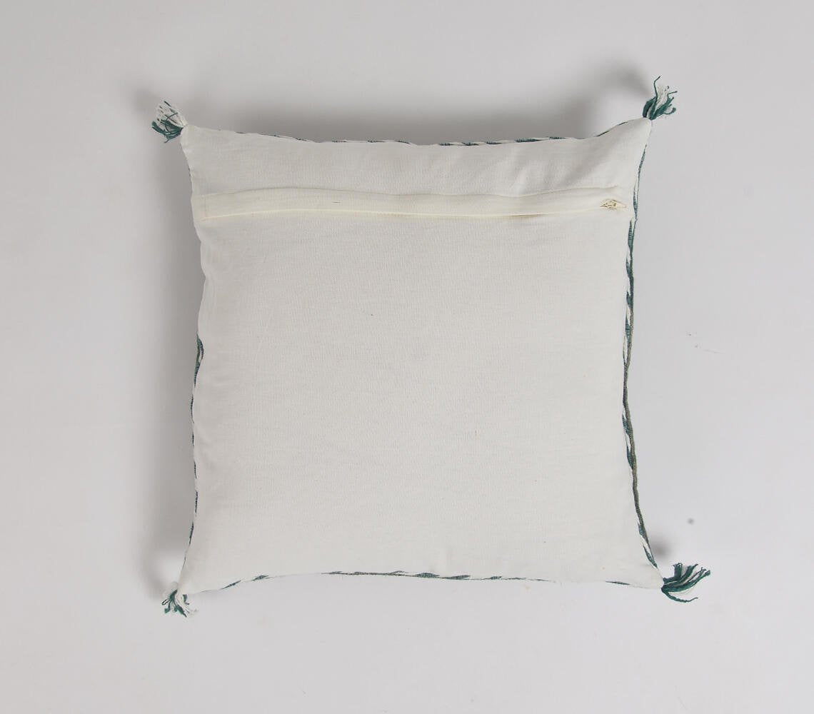 Sage Embroidered Cushion cover