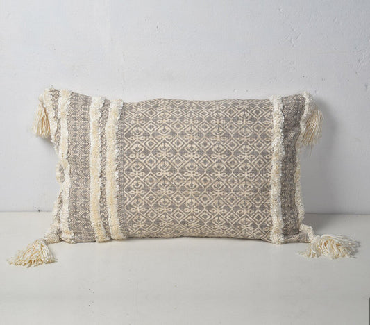 Handwoven Textured Cotton Cushion Cover