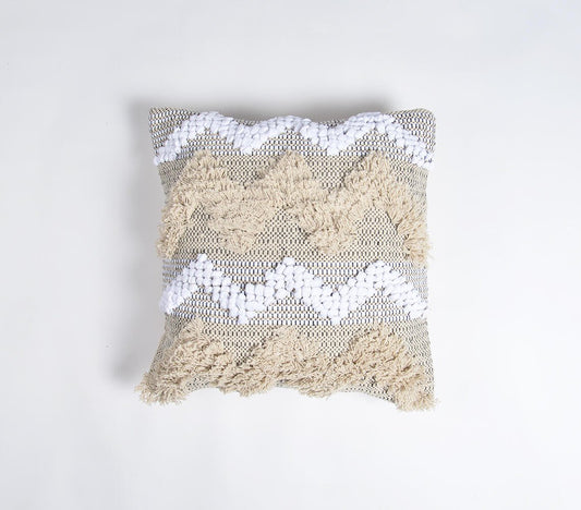 Shaggy Chevron Cushion cover