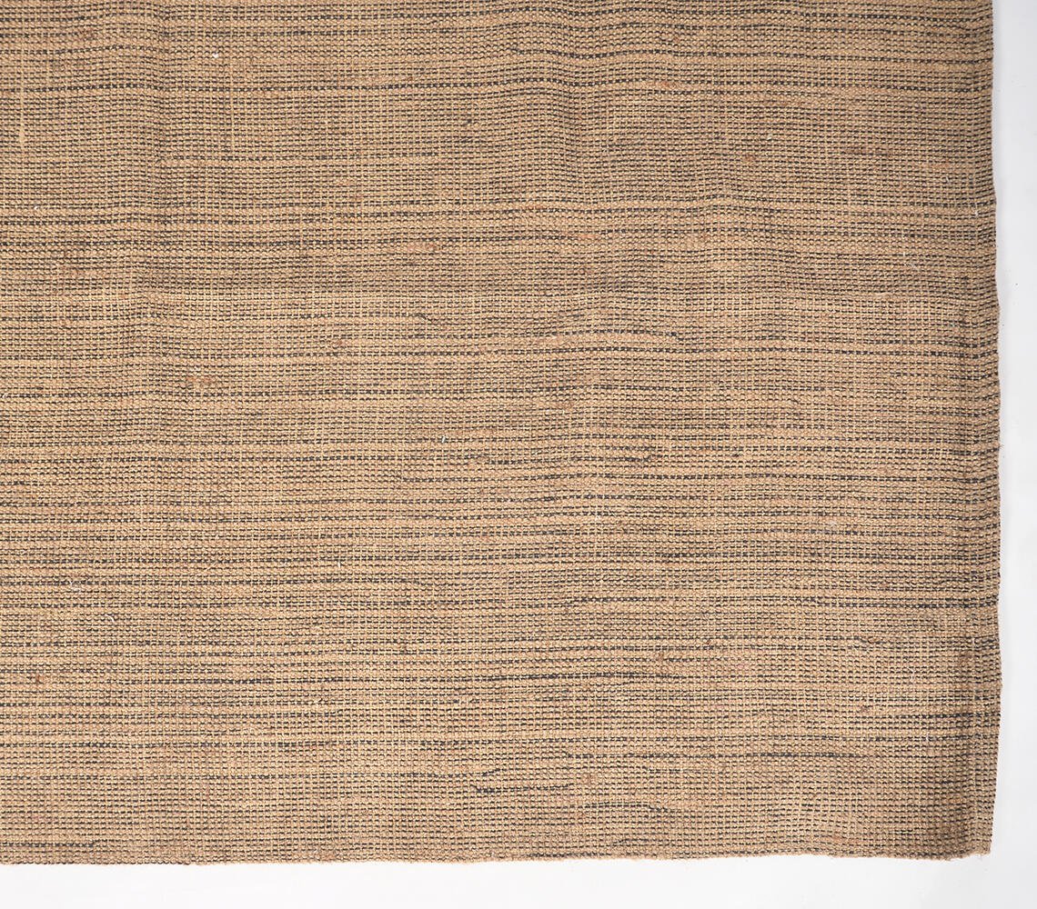 Minimal Handwoven Jute & Cotton Rug