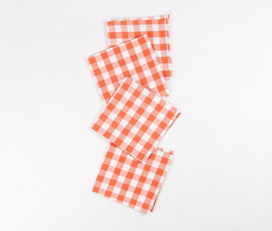 Yarn-Dyed Checkered Napkins (Set of 4)