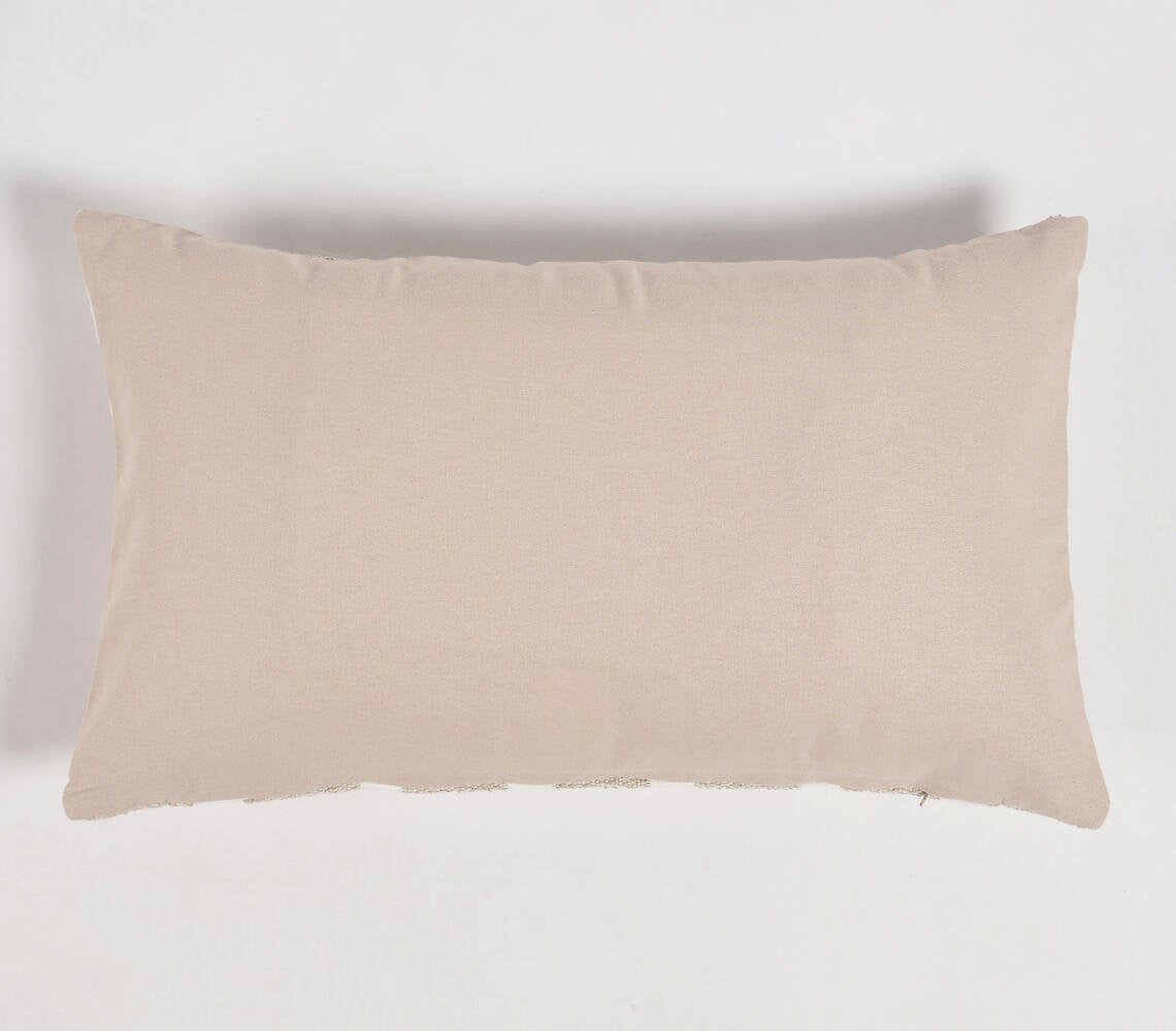 Woven Dobby Cotton Lumbar Cushion cover, 20 x 12 inches