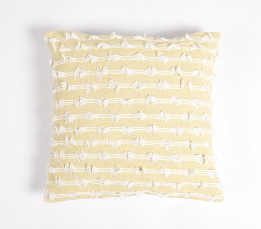 Woven Cotton Cushion cover, 18 x 18 inches