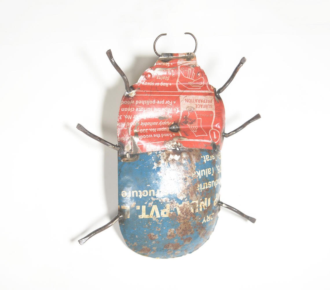 Gerecycled ijzeren insect tafelblad decoratief