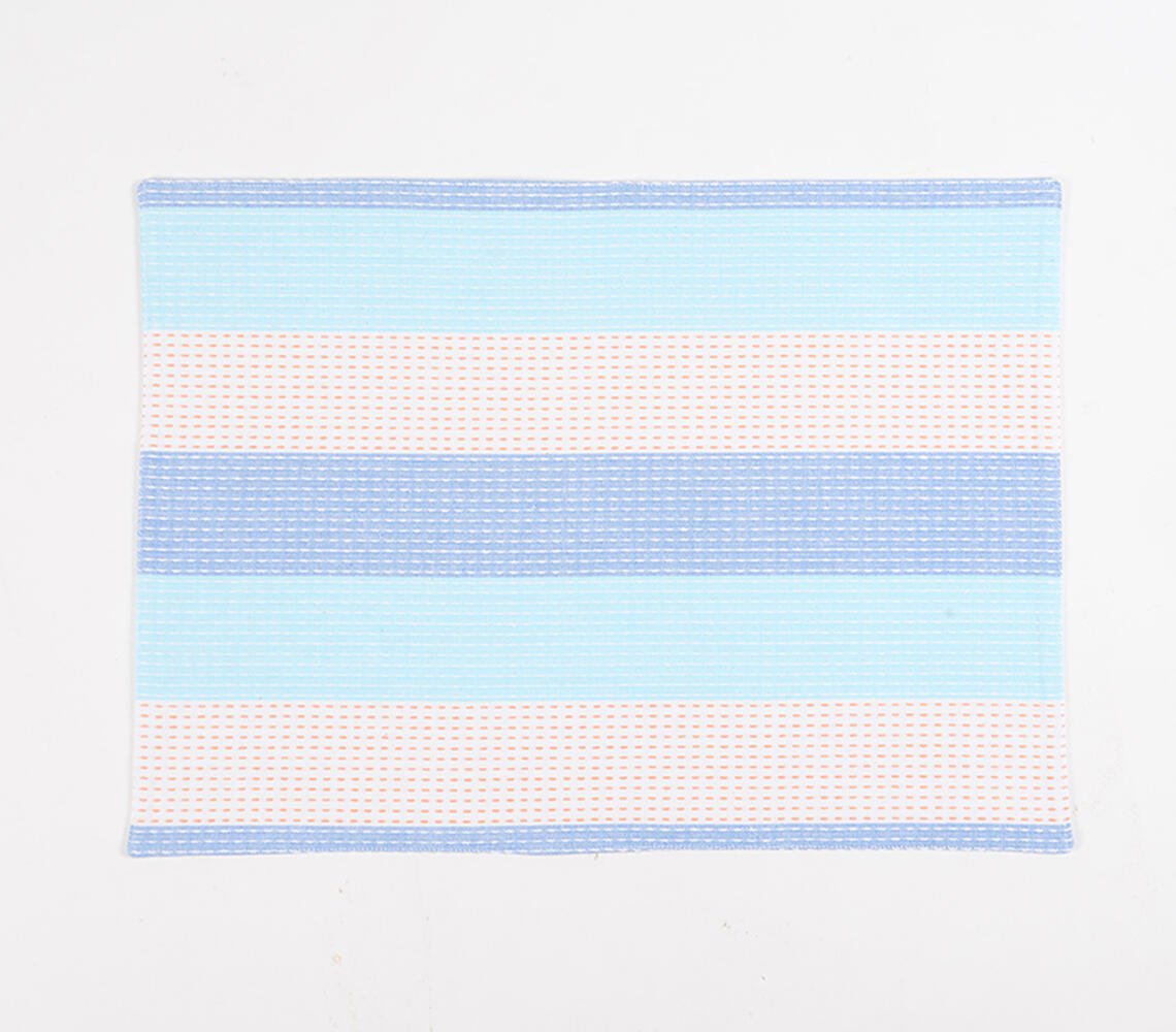 Set of 4 - Striped Handloom Placemats