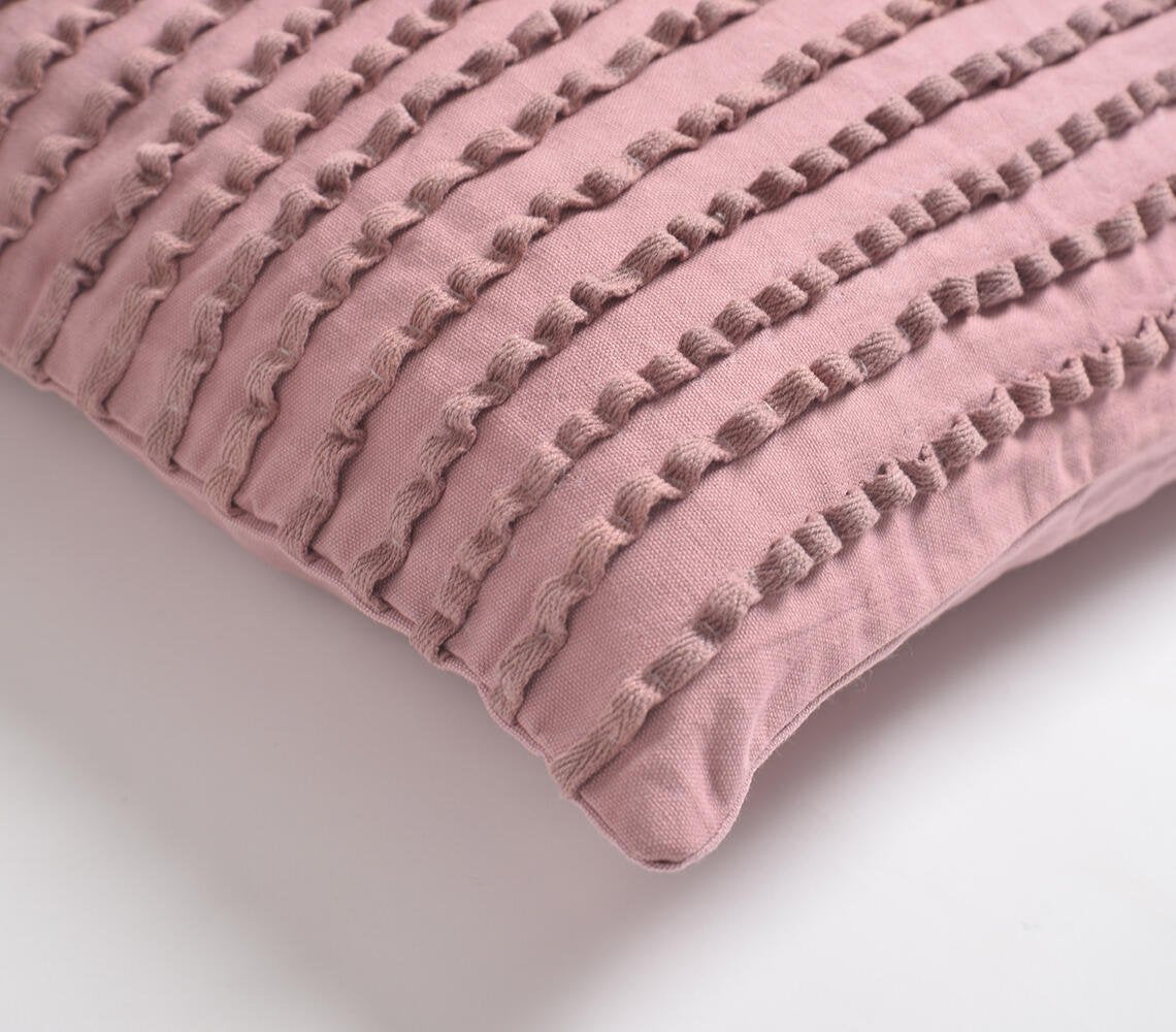 Embellished Mauve Cushion Cover