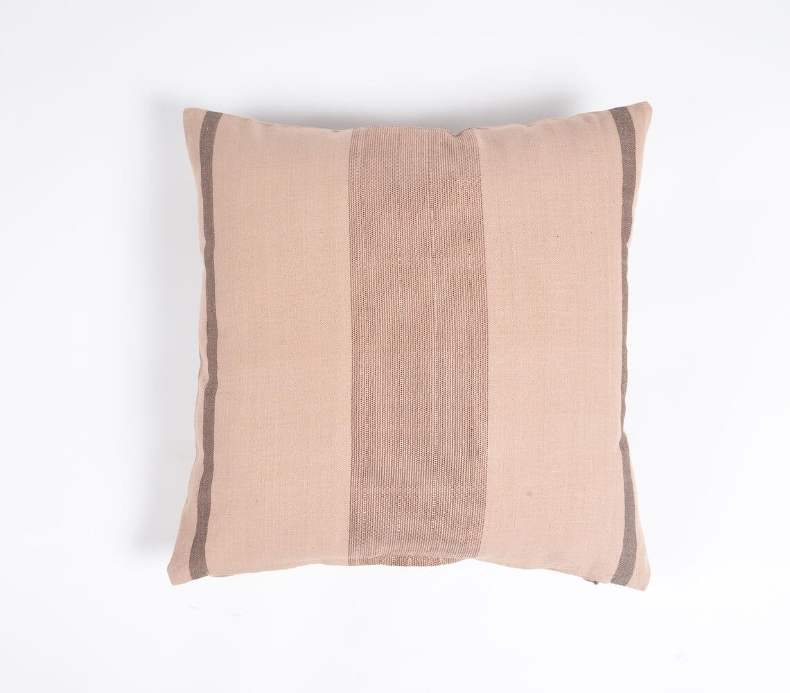 Earthy Woven Cotton Cushion Cover, 16 x 16 inches