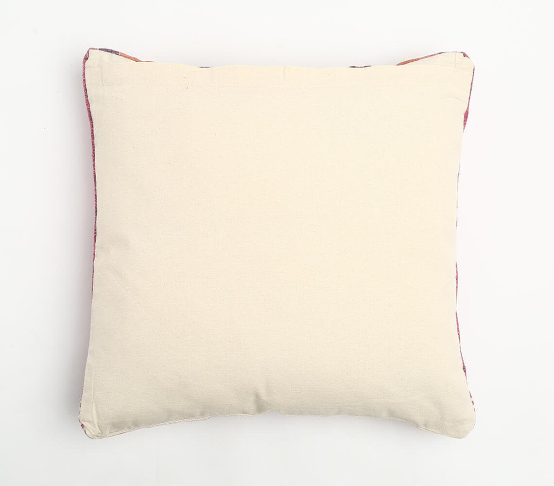 Diamond Patterned Cotton Cushion Cover, 20 x 20 inches