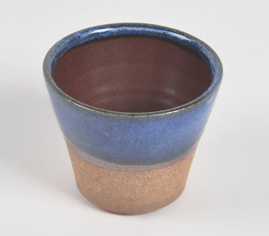 Ceramic Ombre Stone Blue Kulhad Cup