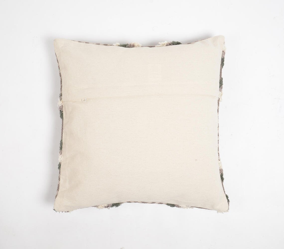 Embroidered Bisect Cotton Cushion Cover