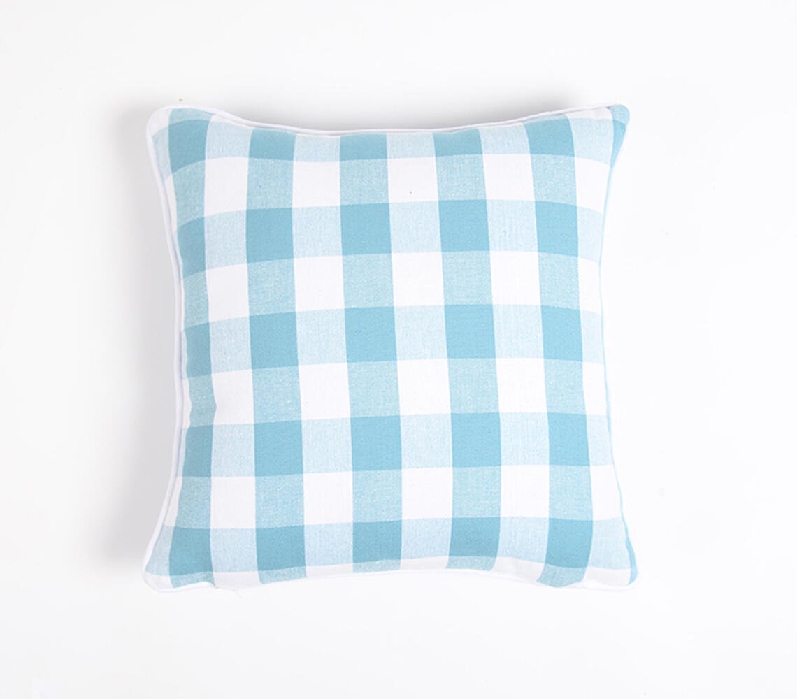 Set of 2 - Handloom Cotton Pastel Cushion covers , 18 x 18 inches