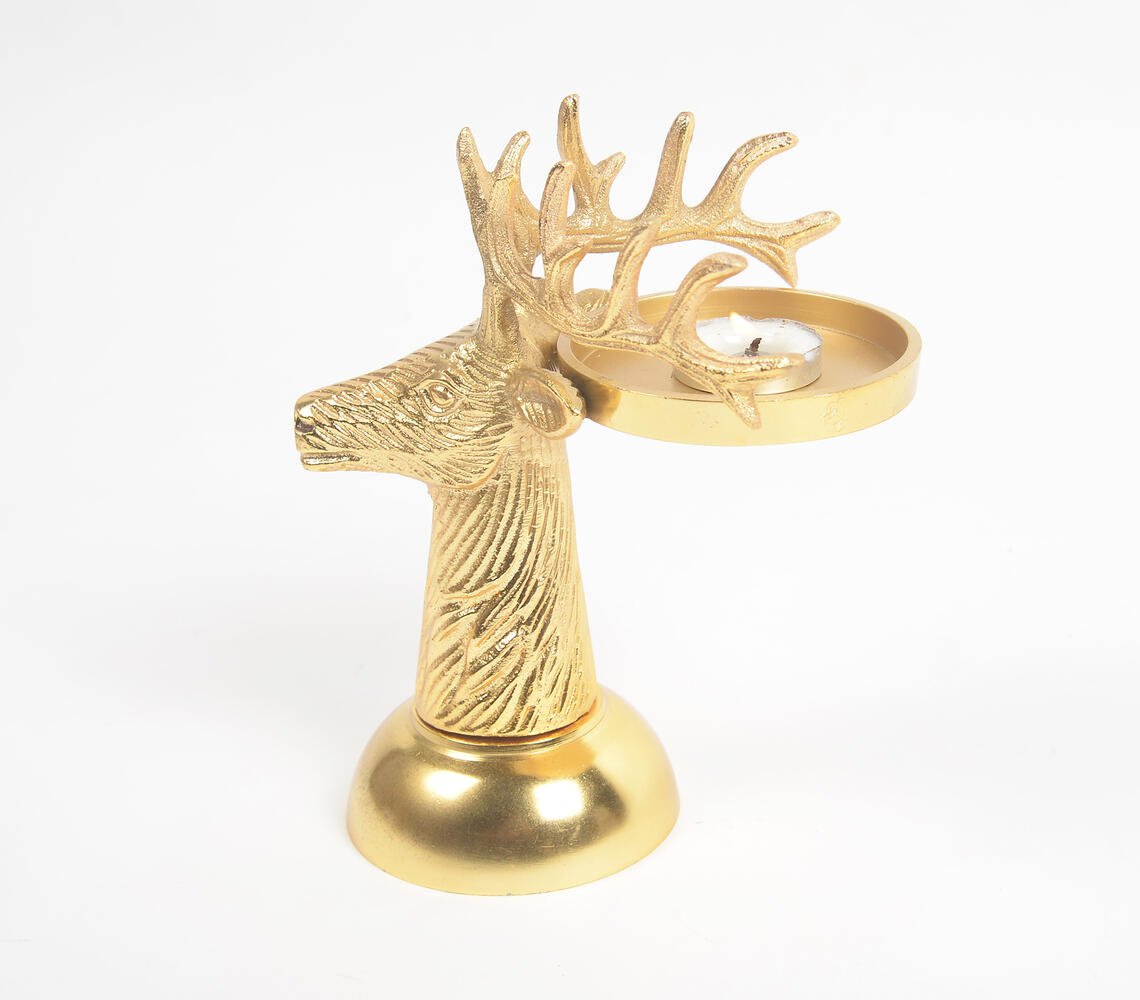 Statement Christmas Reindeer Tea Light Stand