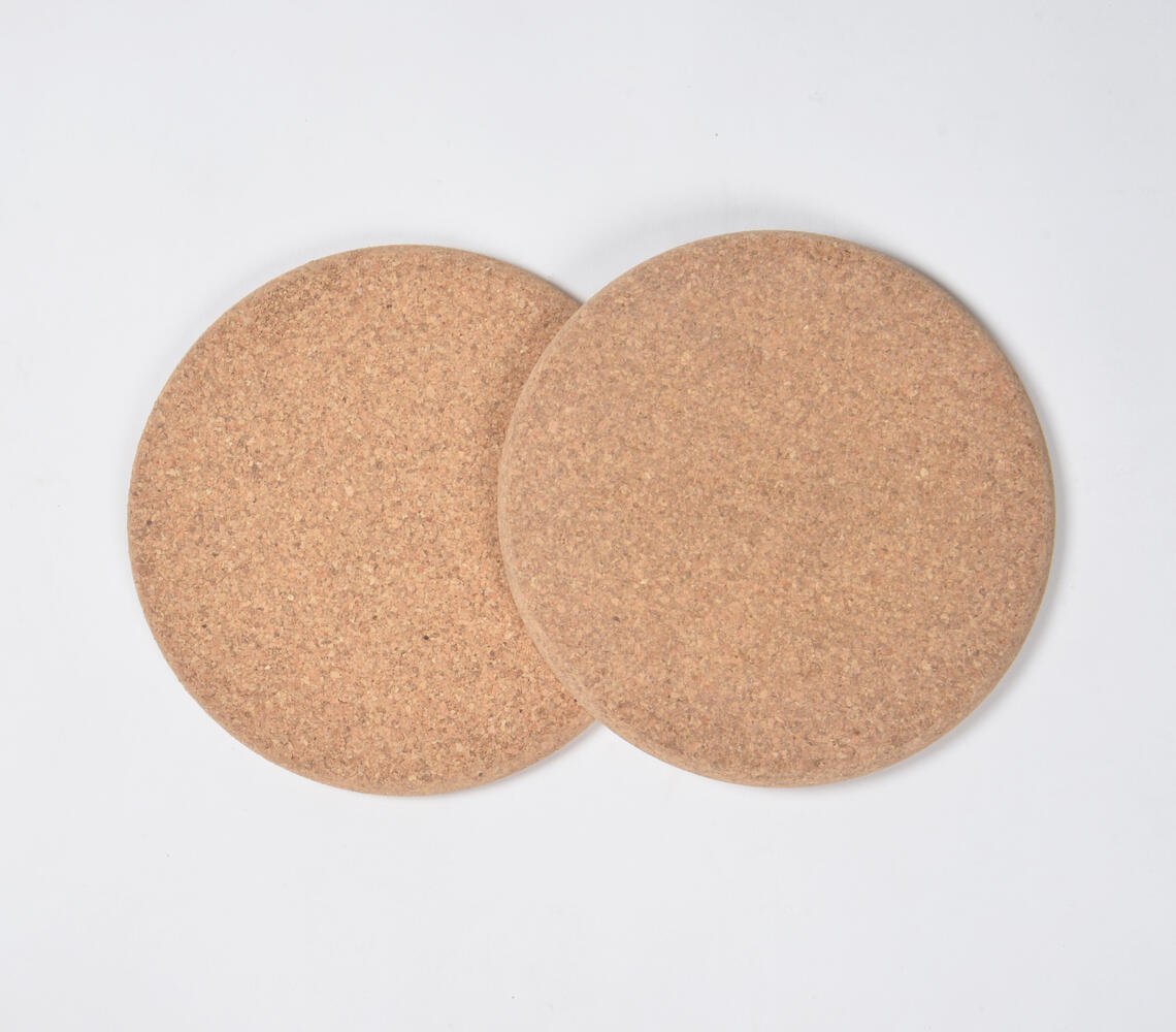 Hand Cut Cork Trivets (Set of 2)