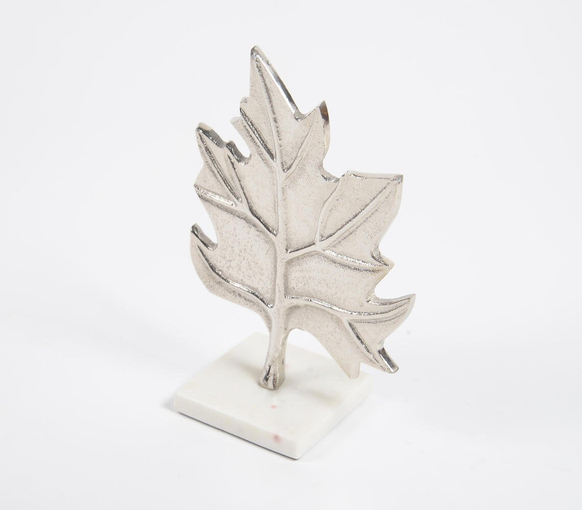 Antique Aluminium Maple Leaf Tabletop Decorative