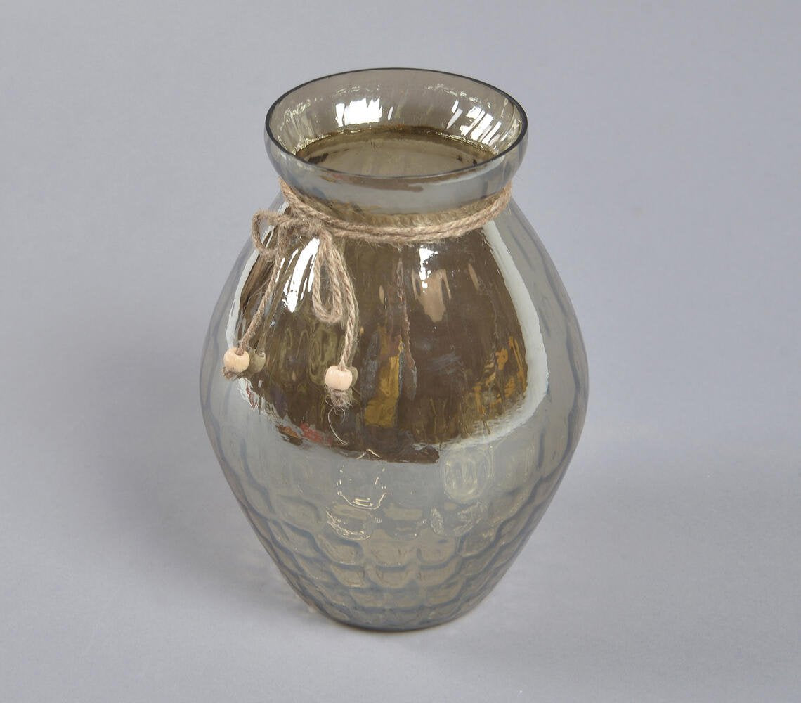 Handcrafted Statement Glossy Glass Vase