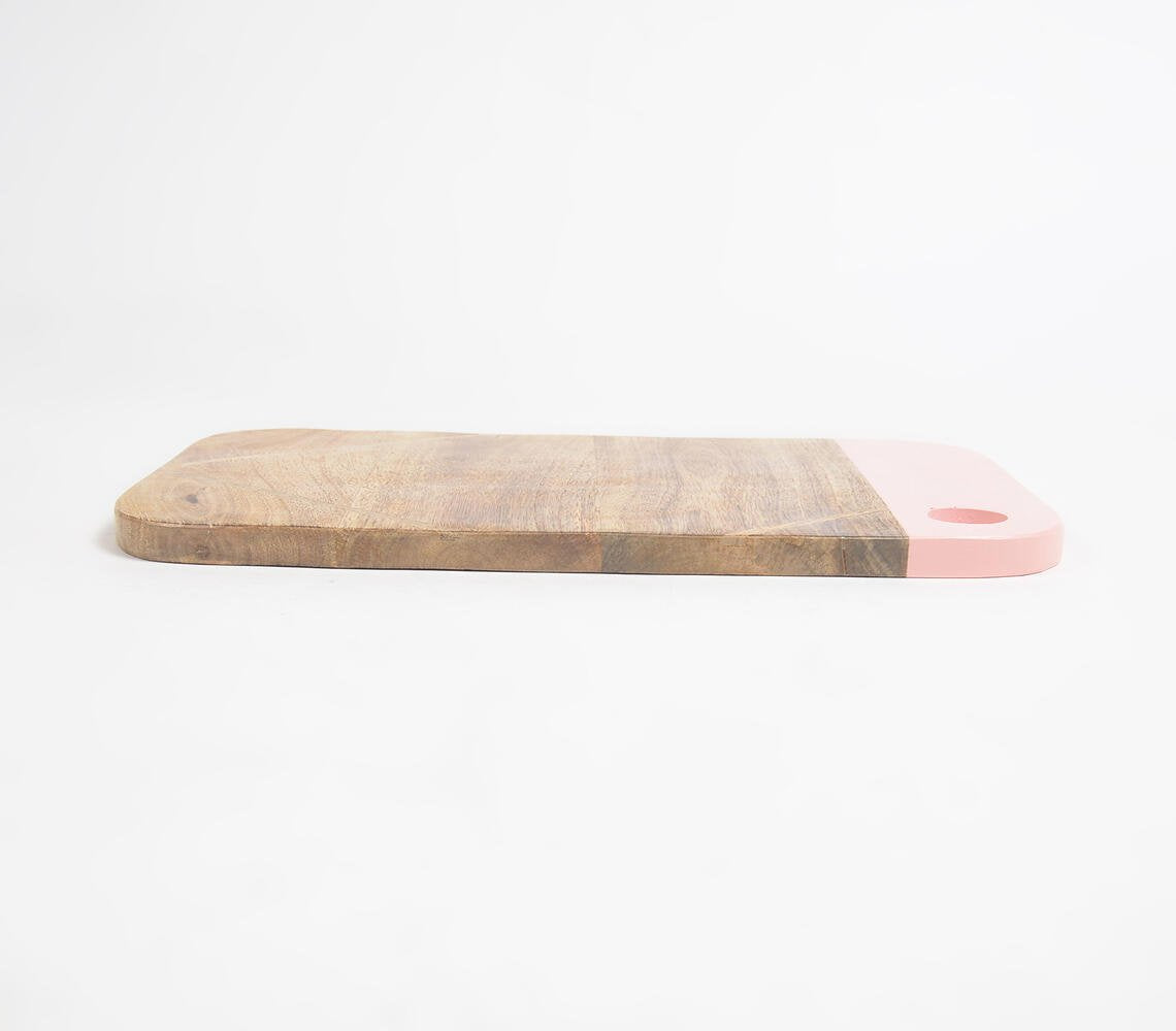 Pastel Resin & Wood Colorblock Cutting Board