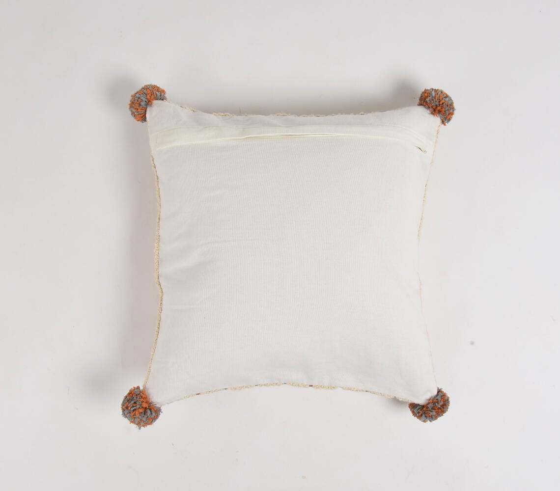 Line & Pom Pom Accent Cushion cover