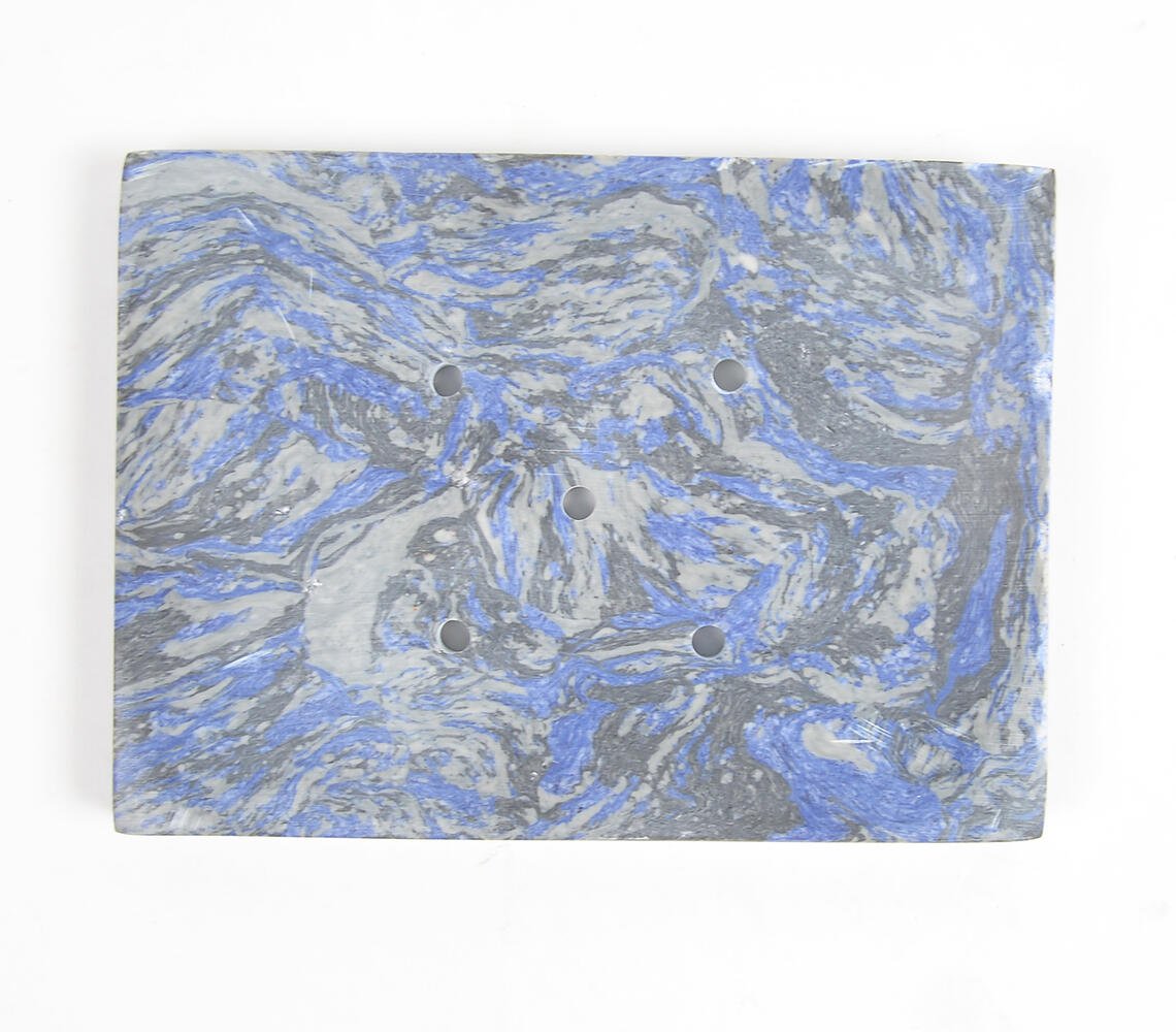 Abstract Textured Handcut Stone Soapdish