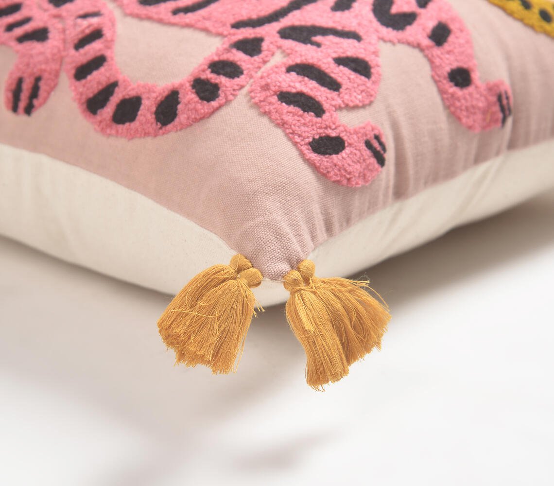 Pink Panther & Cheetah Cushion Cover