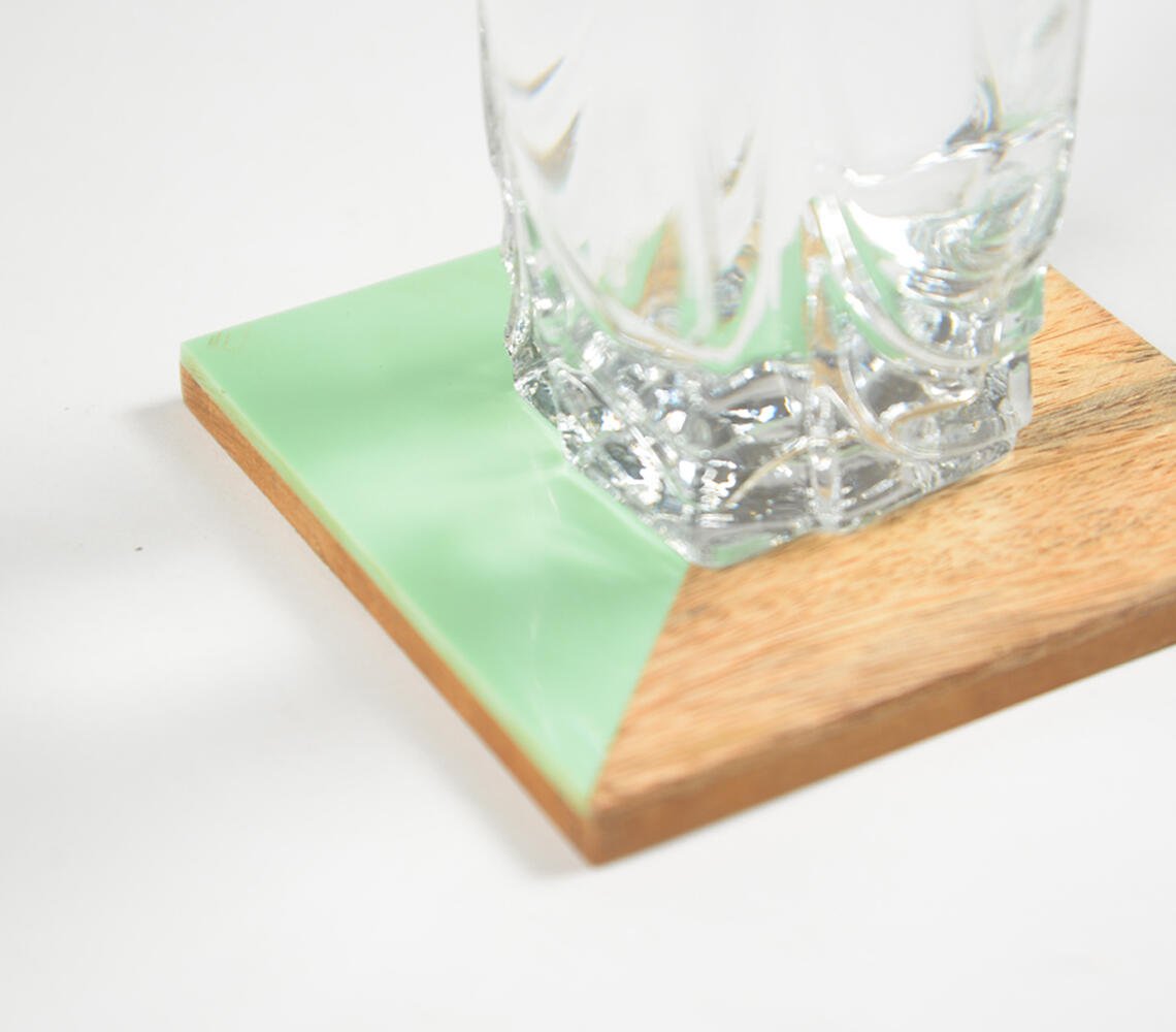 Colorblock Mint Coasters (set of 4)