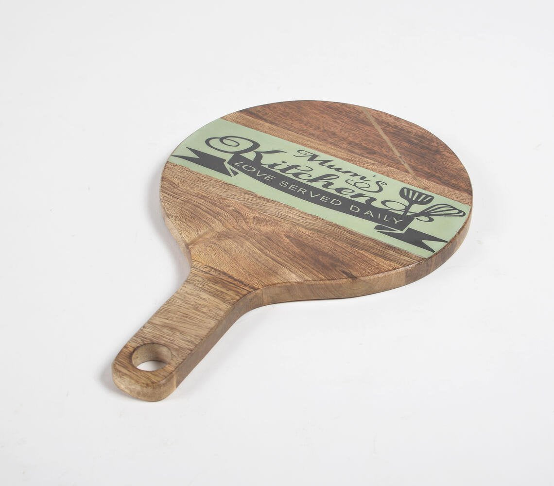 Mum's Kitchen Resin & Mango Wood Paddle Platter