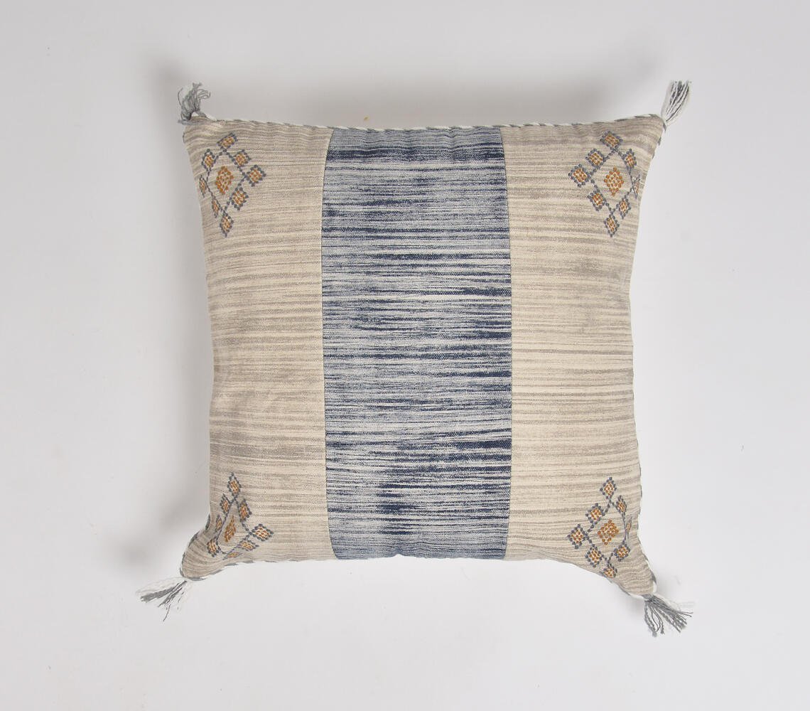 Embroidered Coastal Cushion cover