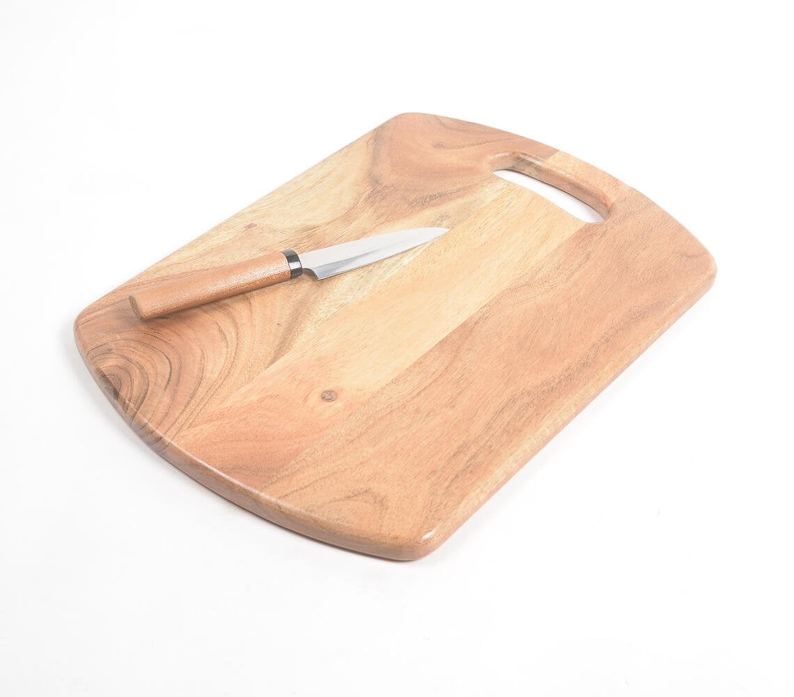 Stylish Raw Acacia Wood Cutting Board