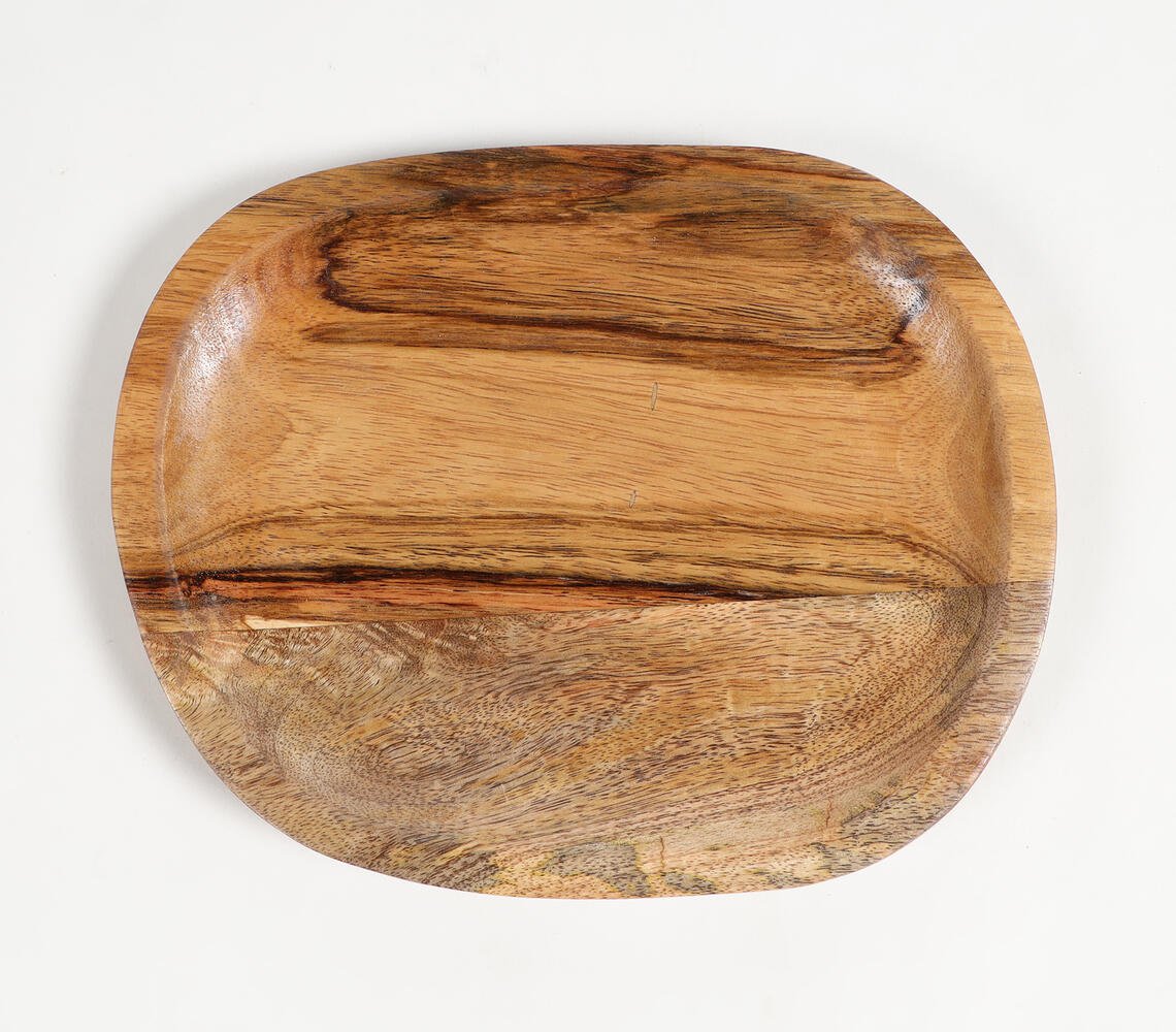 Hand Carved Wood Classic Serving Platter