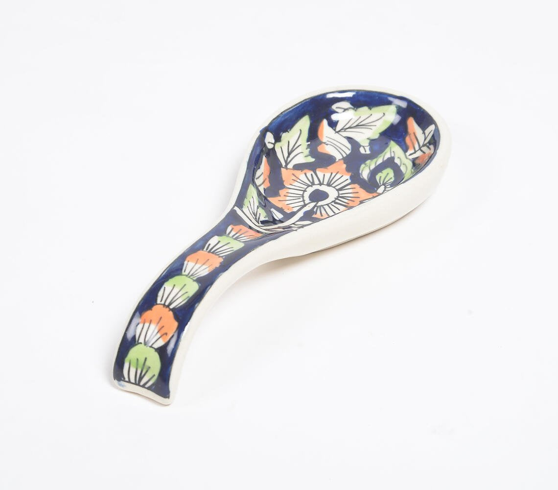 Hand Painted Ceramic Spoon Rest