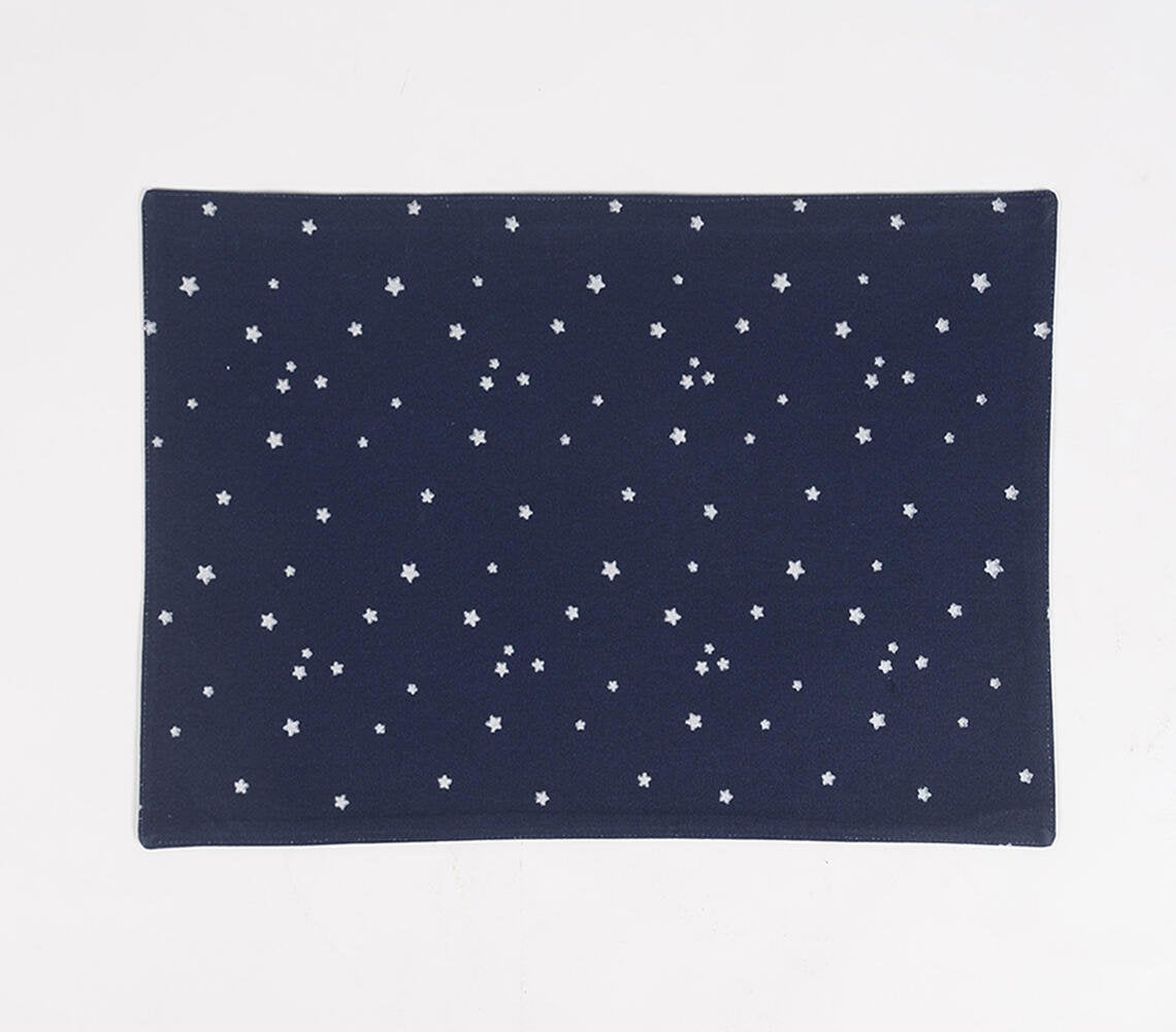 Set of 4 - Starry Printed Handwoven Placemats