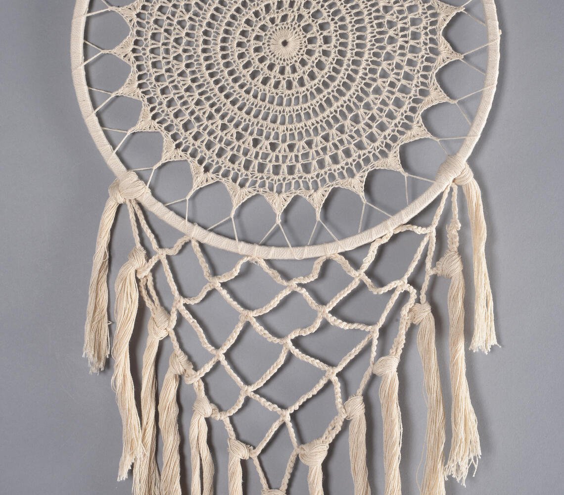 Wheaten Crochet Dreamcatcher