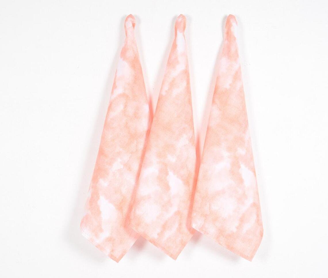 Peachy Watercolor Kitchen Towels (set of 3)