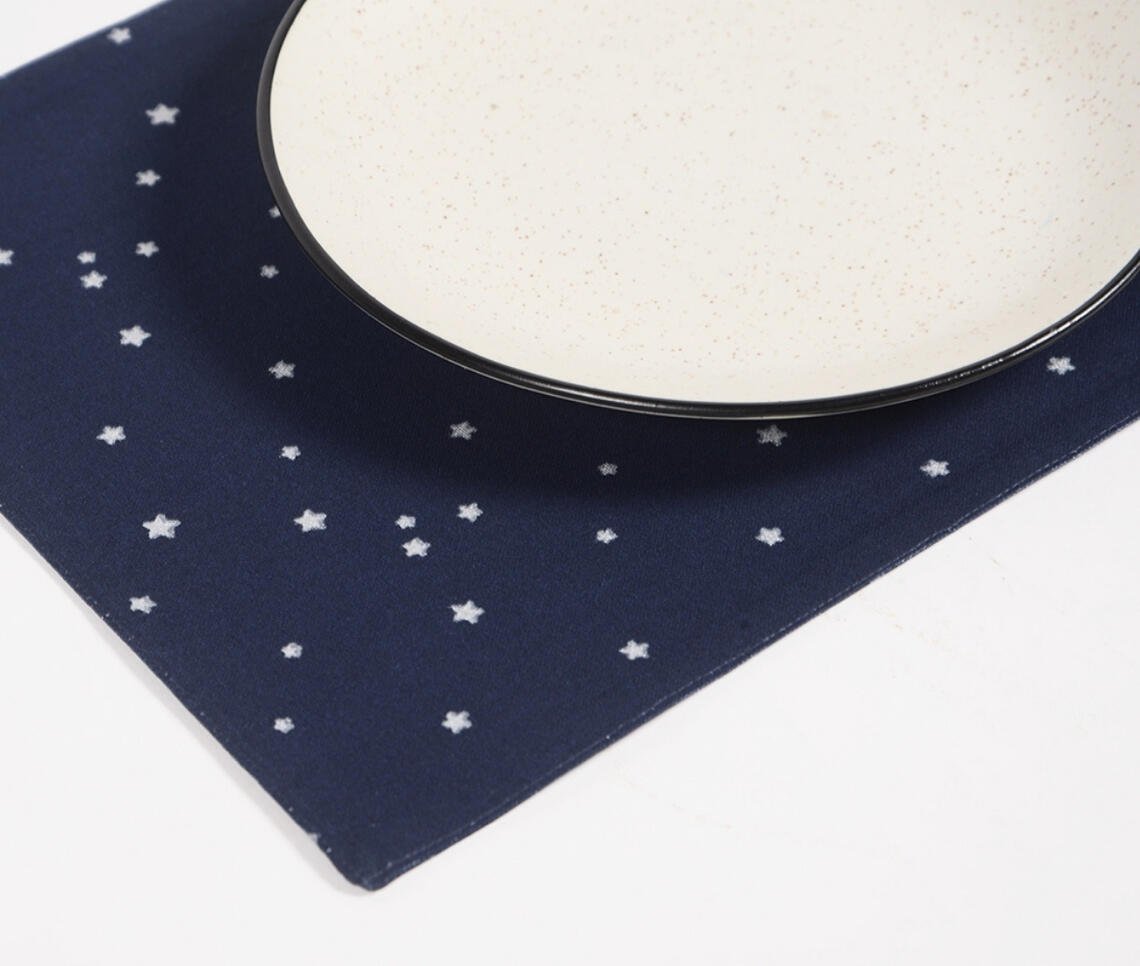 Set of 4 - Starry Printed Handwoven Placemats