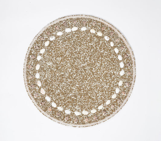 Beaded Sand & Seashells Placemat