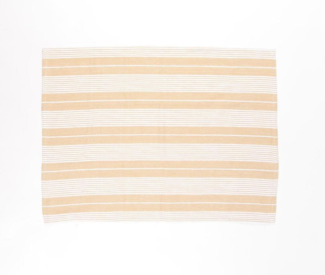 Striped Tan Kitchen Towels (set of 3)