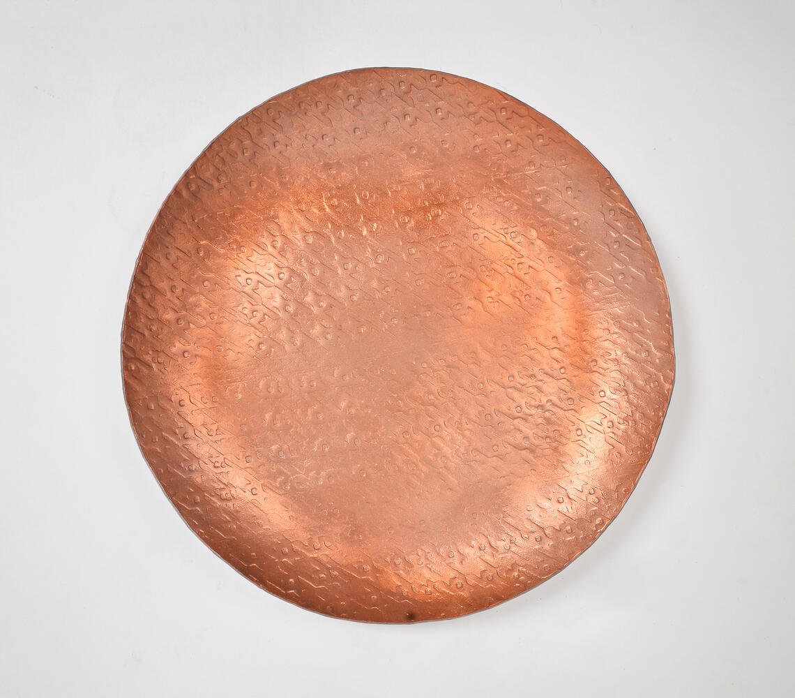 Bronze-Toned Round Charger Plate