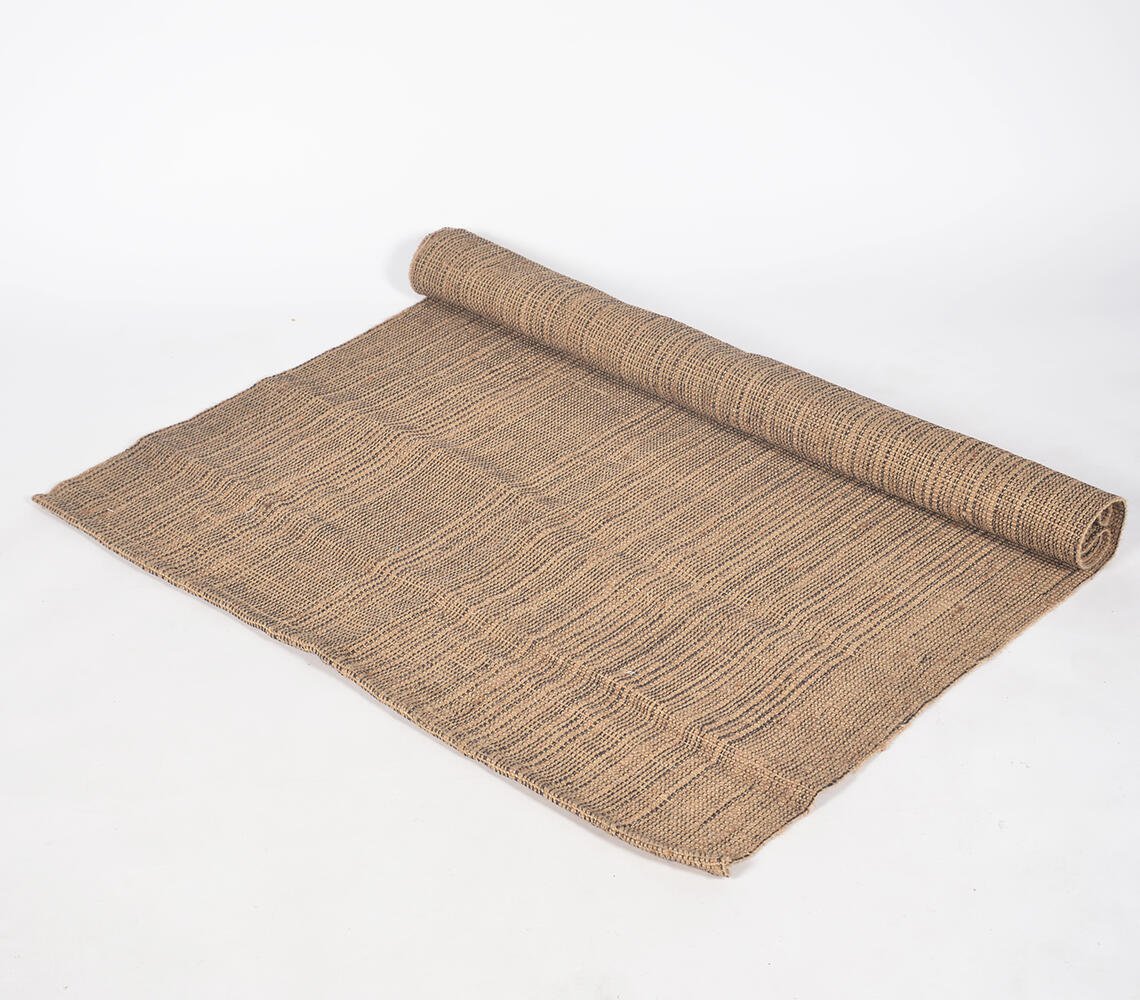 Minimal Handwoven Jute & Cotton Rug